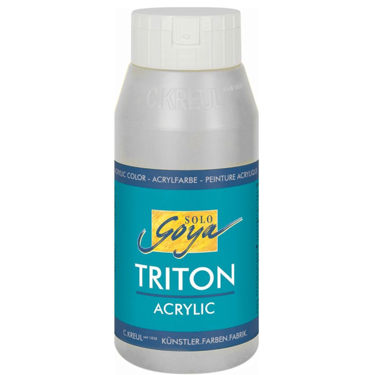 4000798170295 SOLO GOYA АКРИЛНА БОЯ TRITON 750 МЛ. - SILVER - Изображение 1