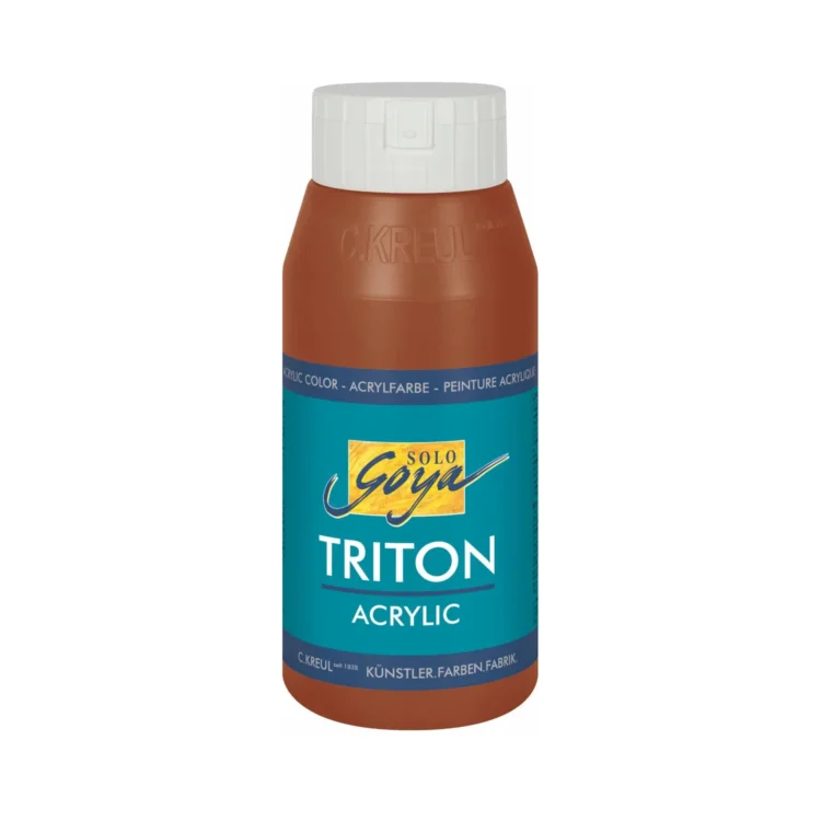 817012 SOLO GOYA АКРИЛНА БОЯ TRITON 750 МЛ. - DARK OXIDE BROWN - Изображение 1