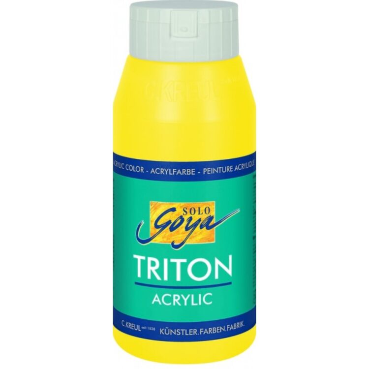 SOLO GOYA АКРИЛНА БОЯ TRITON 750 МЛ - GEN YELLOW LIGHT 17001 - Изображение 1