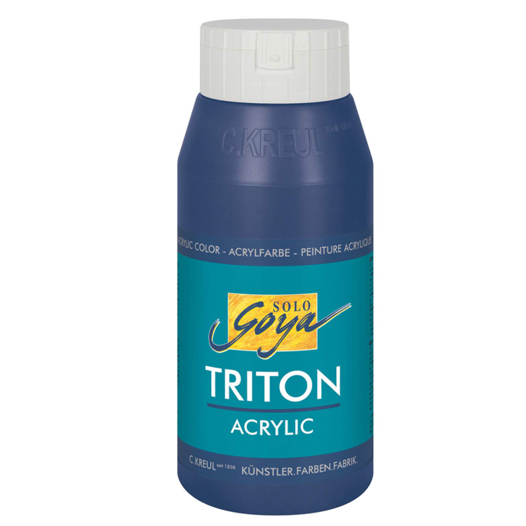 817025 SOLO GOYA АКРИЛНА БОЯ TRITON 750 МЛ. - DARK BLUE - Изображение 1