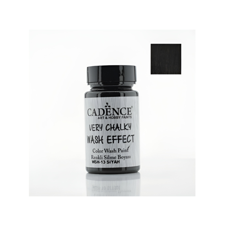 8699036754029 CADENCE VERY CHALKY WASH EFFECT 90 МЛ - BLACK WSH-13 - Изображение 1