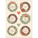 STAMPERIA CHRISTMAS ДЕКУПАЖНА ОРИЗОВА ХАРТИЯ А4 - DFSA4805