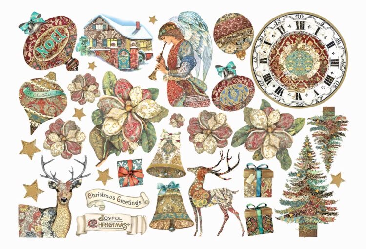 STAMPERIA CHRISTMAS GREETINGS EPHEMERA - DFLCT24 - Изображение 2