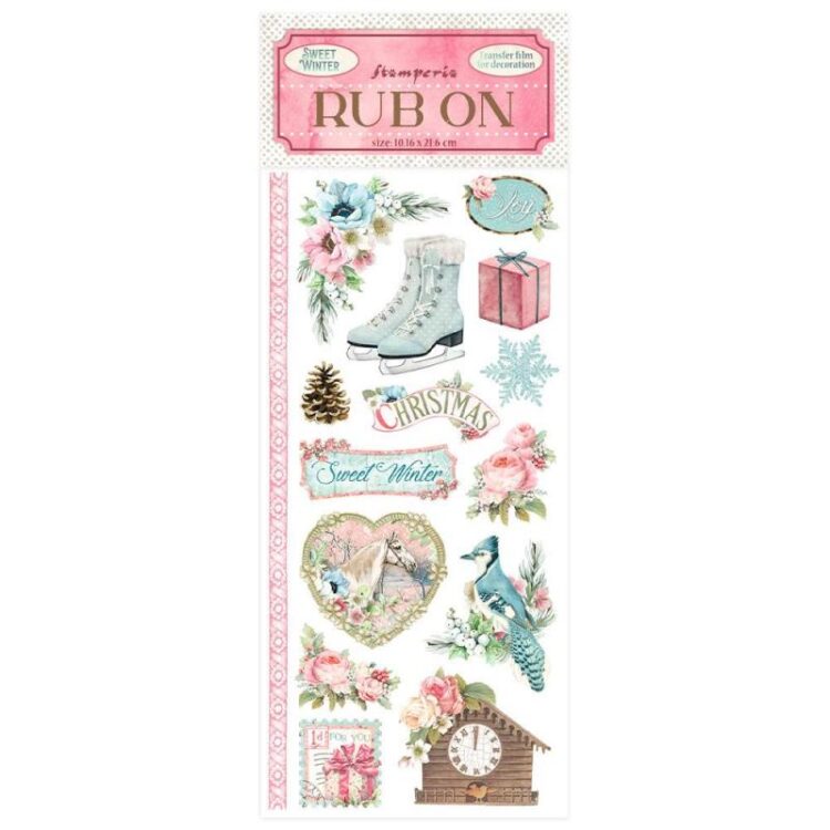 full_DFLRB09_1 STAMPERIA SWEET WINTER СТИКЕРИ RUB ON 10,16/21,6СМ - DFLRB09 - Изображение 1