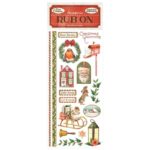 STAMPERIA CHRISTMAS СТИКЕРИ RUB ON 10,16/21,6СМ - DFLRB10