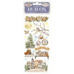STAMPERIA WINTER VALLEY СТИКЕРИ RUB ON 10,16/21,6СМ -DFLRB39