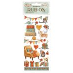 STAMPERIA CHRISTMAS СТИКЕРИ RUB ON 10,16/21,6СМ - DFLRB41