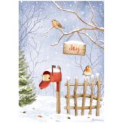 STAMPERIA WINTER ДЕКУПАЖНА ОРИЗОВА ХАРТИЯ А4 - DFSA4798