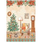 STAMPERIA CHRISTMAS ДЕКУПАЖНА ОРИЗОВА ХАРТИЯ А4 - DFSA4807