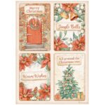 STAMPERIA CHRISTMAS ДЕКУПАЖНА ОРИЗОВА ХАРТИЯ А4 - DFSA4808