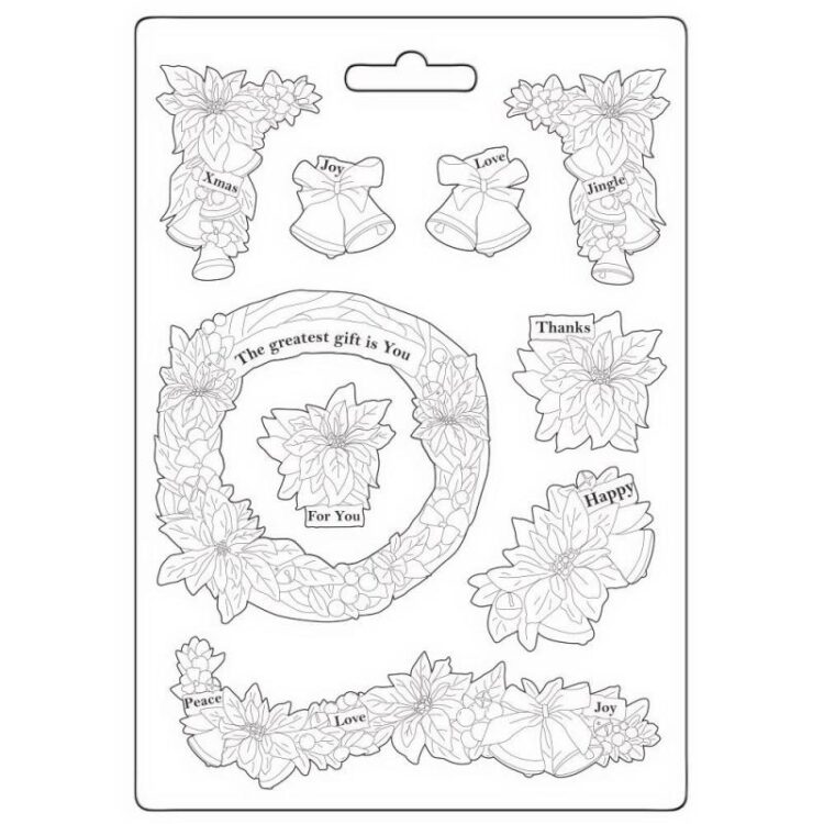 full_K3PTA5654_1 STAMPERIA CHRISTMAS SOFT MOULD A5 - K3PTA5654 - Изображение 1
