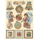 STAMPERIA CHRISTMAS ДЪРВЕНИ ФИГУРКИ ЗА ДЕКОРАЦИЯ KLSP143