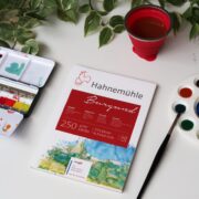 HAHNEMUHLE СКИЦНИК BURGUND ROUGH 250 ГР 24/32 СМ, 20 ЛИСТА