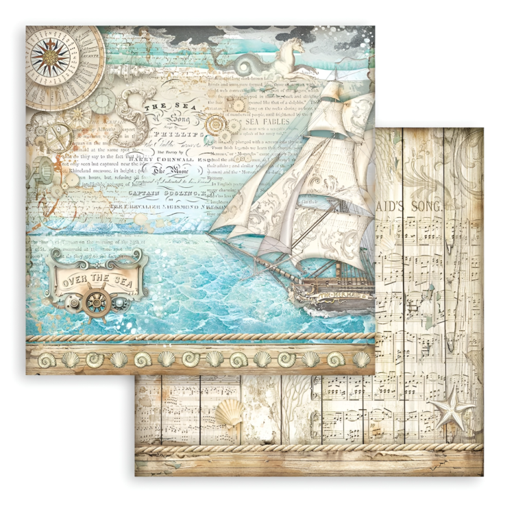 SBB954 STAMPERIA SONGS OF THE SEA КАРТОН 30,5/30,5 СМ - SBB954 - Изображение 1