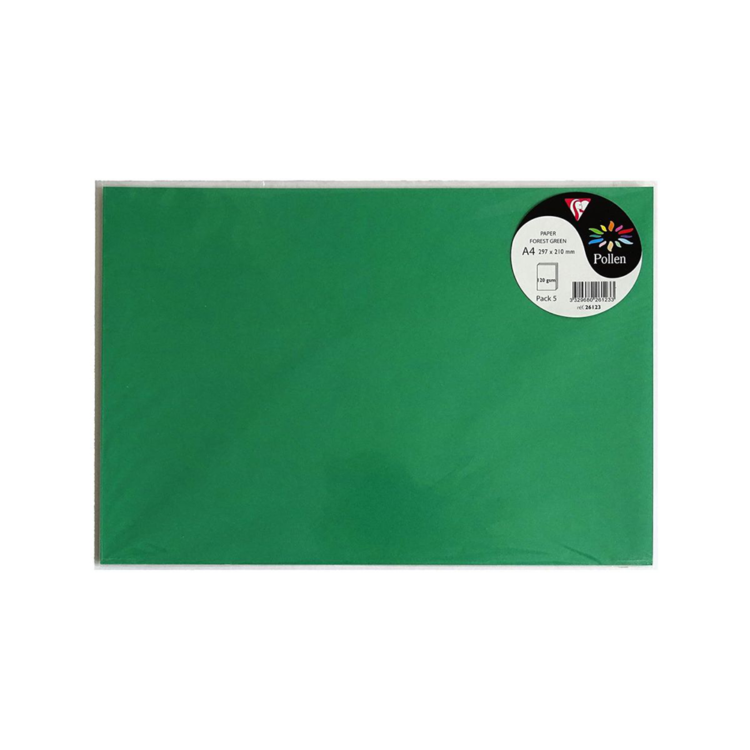CLAIREFONTAINE ХАРТИЯ A4 120 ГР. - ЗЕЛЕНО 5 ЛИСТА - Изображение 1