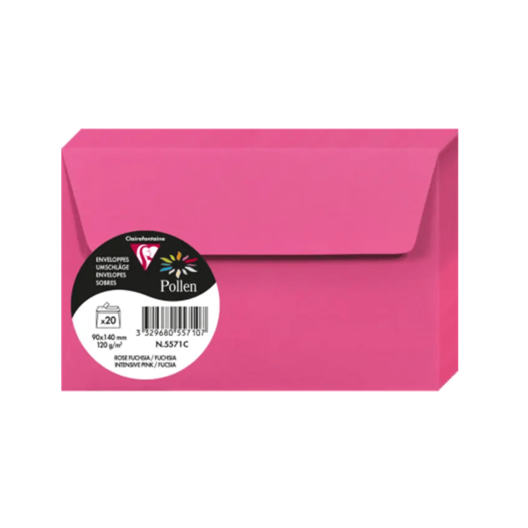 3329680557107 CLAIREFONTAINE ПЛИК 90/140 ММ. - ИНТЕНЗИВНО РОЗОВ - Изображение 1