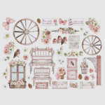 STAMPERIA ROSELAND DIE CUTS DFLDC80
