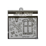 STAMPERIA BLUE LAND  MEDIA STENCIL ШАБЛОН 18Х18 СМ KSTDQ-94