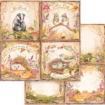 STAMPERIA WOODLAND ДИЗАЙНЕРСКИ КАРТОН 30,5/30,5 СМ - SBB962