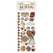STAMPERIA COFFEE AND CHOCOLATE RUB ON 10,16/21,6СМ - DFLRB57