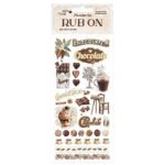 STAMPERIA COFFEE AND CHOCOLATE RUB ON 10,16/21,6СМ - DFLRB59