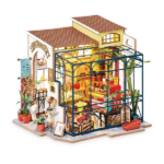 ROBOTIME 3D ДЪРВЕН ПЪЗЕЛ EMILY'S FLOWER SHOP 206 ЧАСТИ DG145