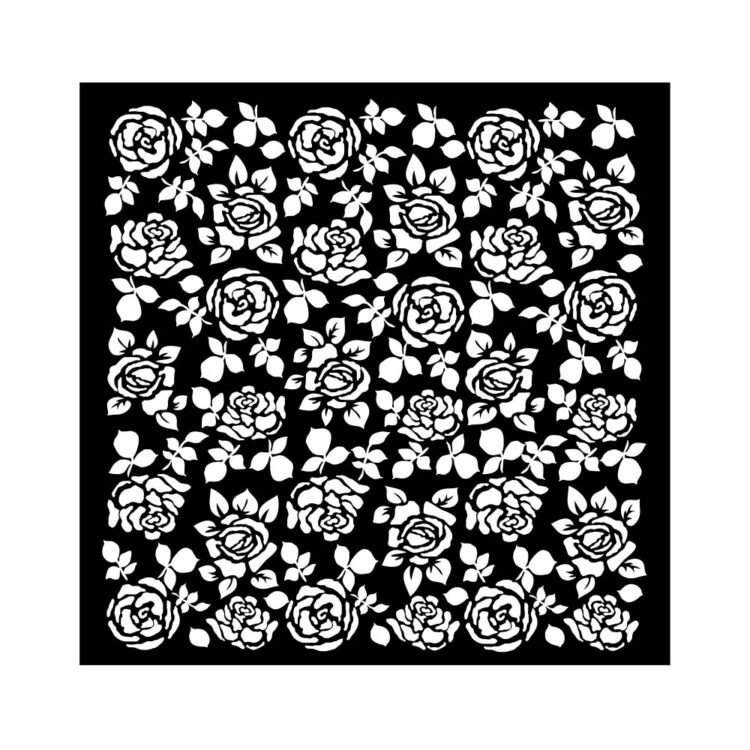 KSTDQ96_1 STAMPERIA PRECIOUS MEDIA STENCIL ШАБЛОН 18Х18 СМ KSTDQ-96 - Изображение 1