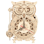 ROBOTIME 3D ДЪРВЕН ПЪЗЕЛ OWL CLOCK 161 ЧАСТИ LK503
