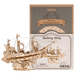 ROBOTIME 3D ДЪРВЕН ПЪЗЕЛ SAILING SHIP 118 ЧАСТИ TG305