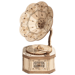 ROBOTIME 3D ДЪРВЕН ПЪЗЕЛ GRAMOPHONE 122 ЧАСТИ TG408