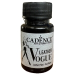 CADENCE АКРИЛНА БОЯ ЗА КОЖА VOGUE 50 МЛ. - BLACK LVM-09