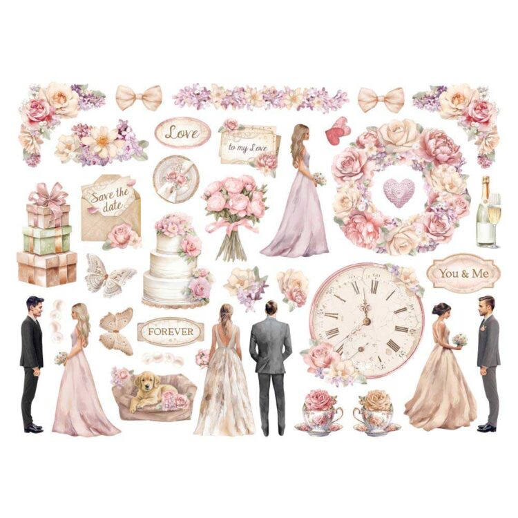 STAMPERIA ROMANCE FOREVER DIE CUTS DFLDC89 - Изображение 2