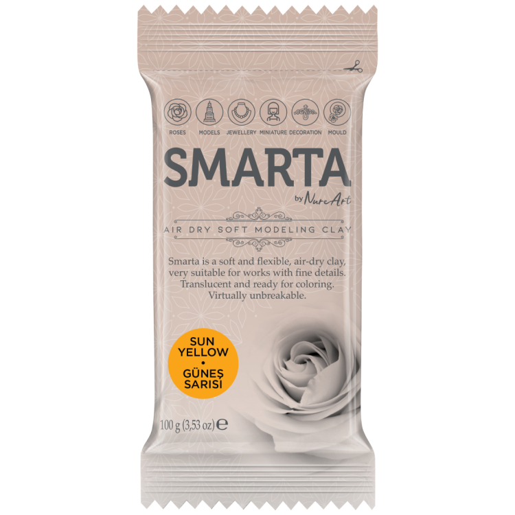 SMARTA САМОСЪХНЕЩА ГЛИНА 100 ГР - SUN YELLOW 18 - Изображение 1