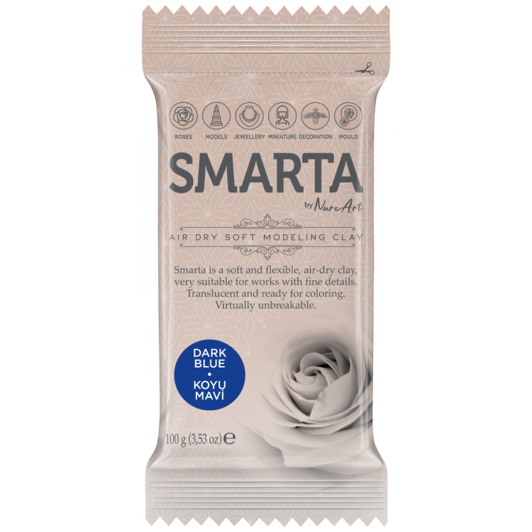 100gr 612942 SMARTA САМОСЪХНЕЩА ГЛИНА 100 ГР - DARK BLUE 20 - Изображение 1