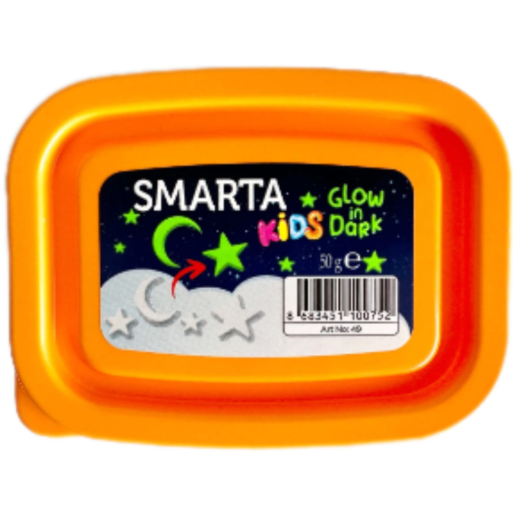SMARTA KIDS САМОСЪХНЕЩА ПОЛИМЕРНА ГЛИНА 50 ГР - GLOW IN DARK - Изображение 3