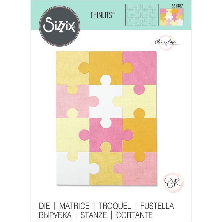 SIZZIX THINLITS ЩАНЦИ ЗА ИЗРЯЗВАНЕ -JIGSAW - Изображение 1