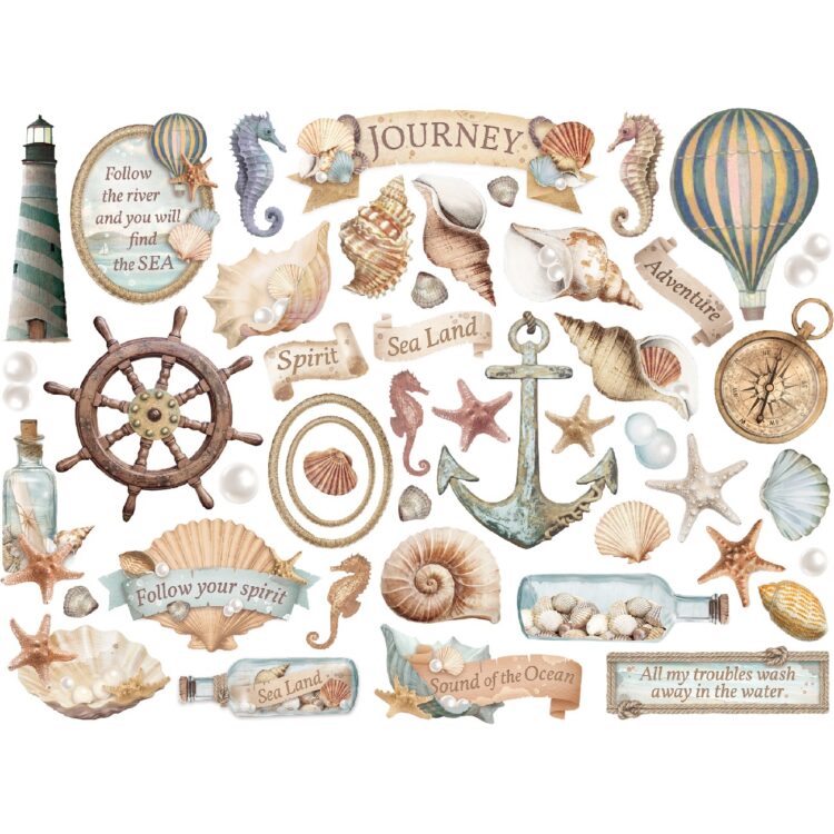 STAMPERIA SEA LAND DIE CUTS DFLDC95 - Изображение 2