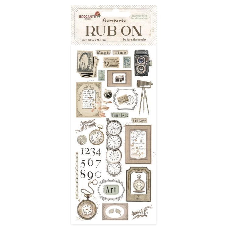 STAMPERIA BROCANTE RUB ON 10,16/21,6СМ-DFLRB78 - Изображение 1