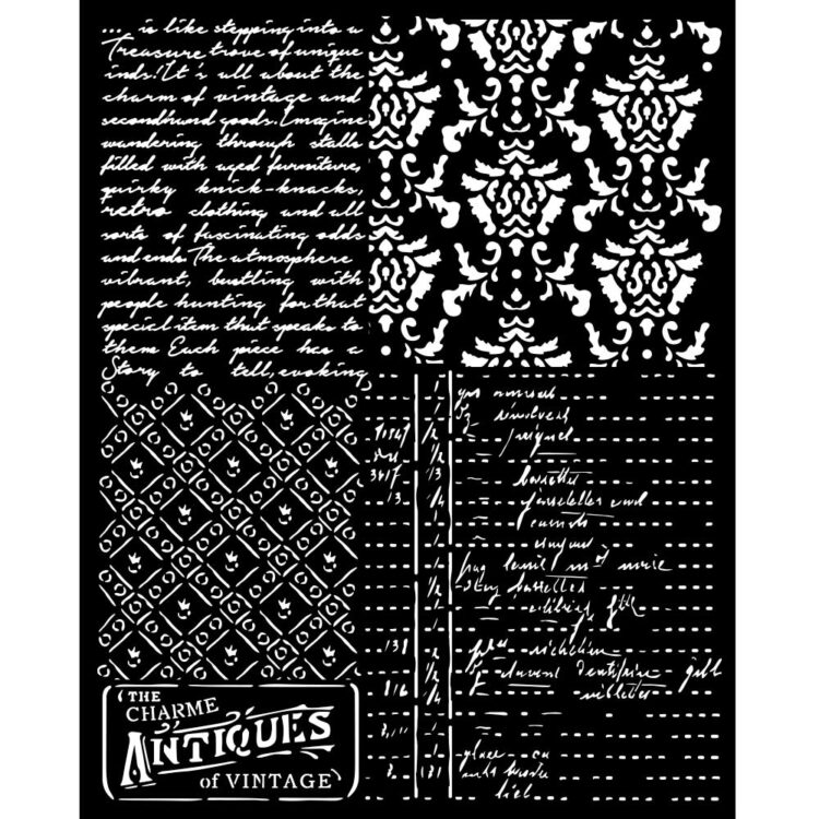 KSTD160_1 STAMPERIA BROCANTE STENCIL 20Х25 СМ-KSTD160 - Изображение 1