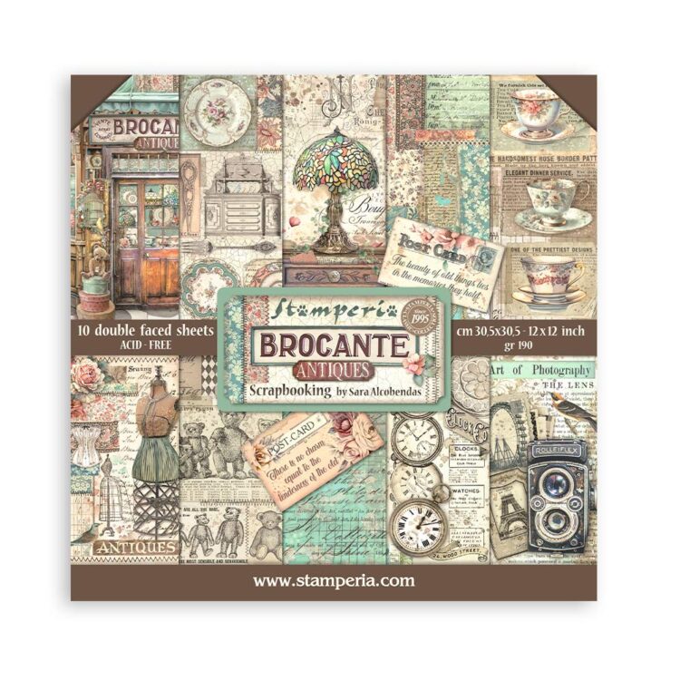 STAMPERIA BROCANTE БЛОКЧЕ 30,5/30,5 СМ -SBBL150 - Изображение 1