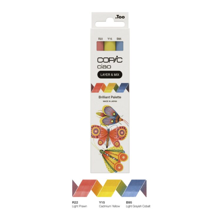 COPIC CIAO КОМПЛЕКТ - 3 ЦВ BRILLIANT PALETTE - Изображение 2