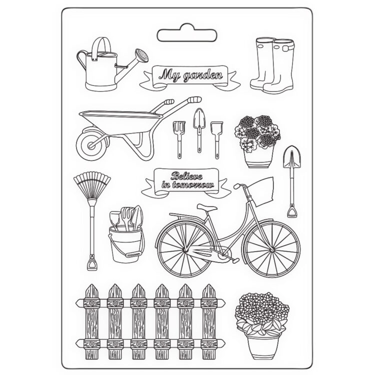 566100 STAMPERIA GARDEN SOFT MOULD A5 - K3PTA5661 - Изображение 1