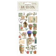 STAMPERIA GARDEN RUB ON 10,16/21,6СМ-DFLRB87