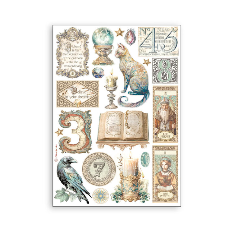 STAMPERIA FORTUNE WASHI PAD 8 ЛИСТА A5 -SBW06 - Изображение 4