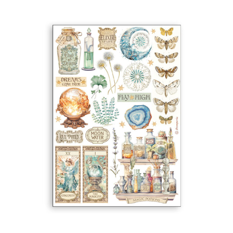 STAMPERIA FORTUNE WASHI PAD 8 ЛИСТА A5 -SBW06 - Изображение 7