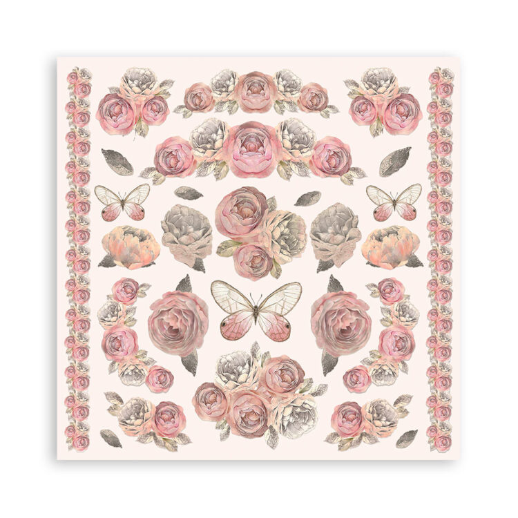 1070077 STAMPERIA SHABBY ROSE БЛОКЧЕ 20,3/20,3 СМ -SBBS107 - Изображение 1
