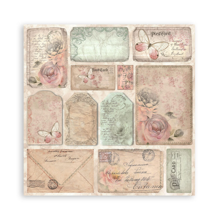 STAMPERIA SHABBY ROSE БЛОКЧЕ 20,3/20,3 СМ -SBBS107 - Изображение 8