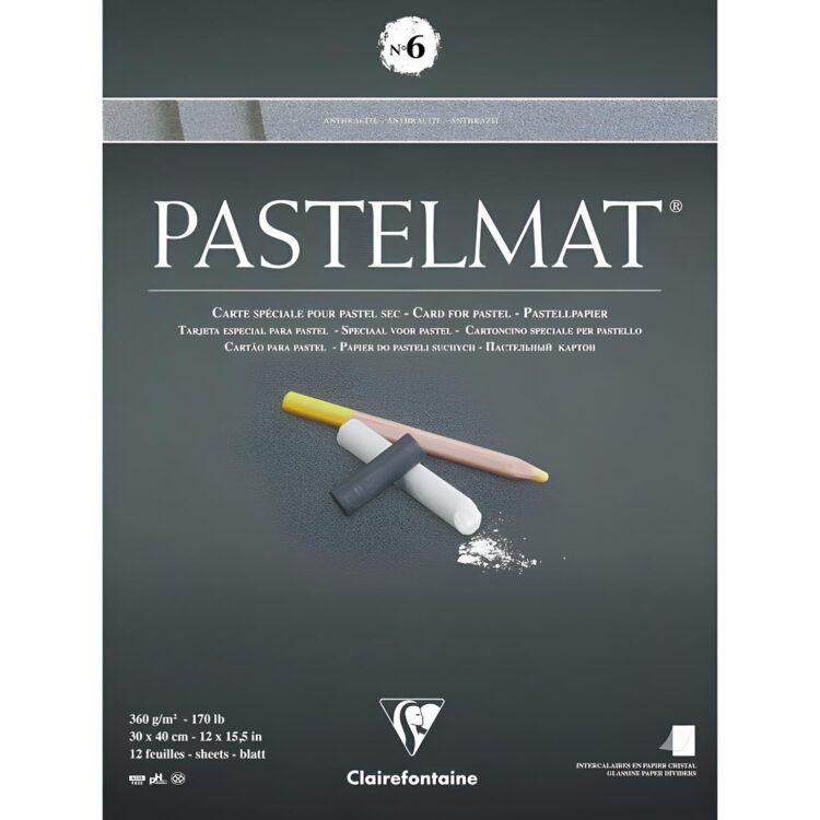 960500 CLAIREFONTAINE СКИЦНИК PASTELMAT, 30/40, 12 Л. 360 ГР., №6 - Изображение 1