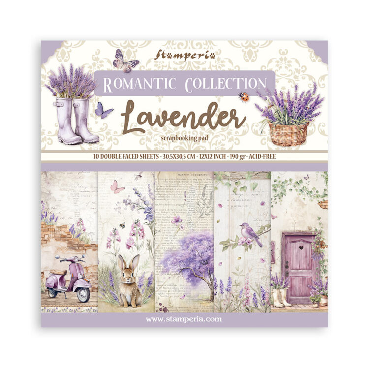 SBBL155 STAMPERIA LAVENDER БЛОКЧЕ 30,5/30,5 СМ -SBBL155 - Изображение 1