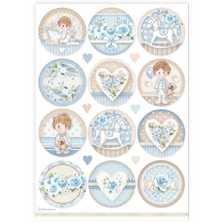 thumb_DFSA4906_1 STAMPERIA BABY BOY ДЕКУПАЖНА ХАРТИЯ А4-DFSA4906 - Изображение 1